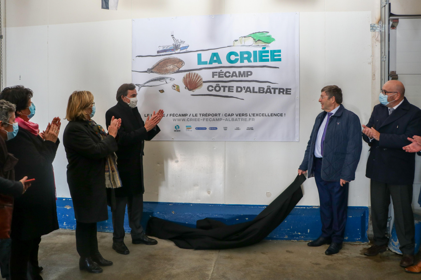 Lors de l’inauguration de la nouvelle enseigne, le 14 octobre. (©Département de la Seine-Maritime)