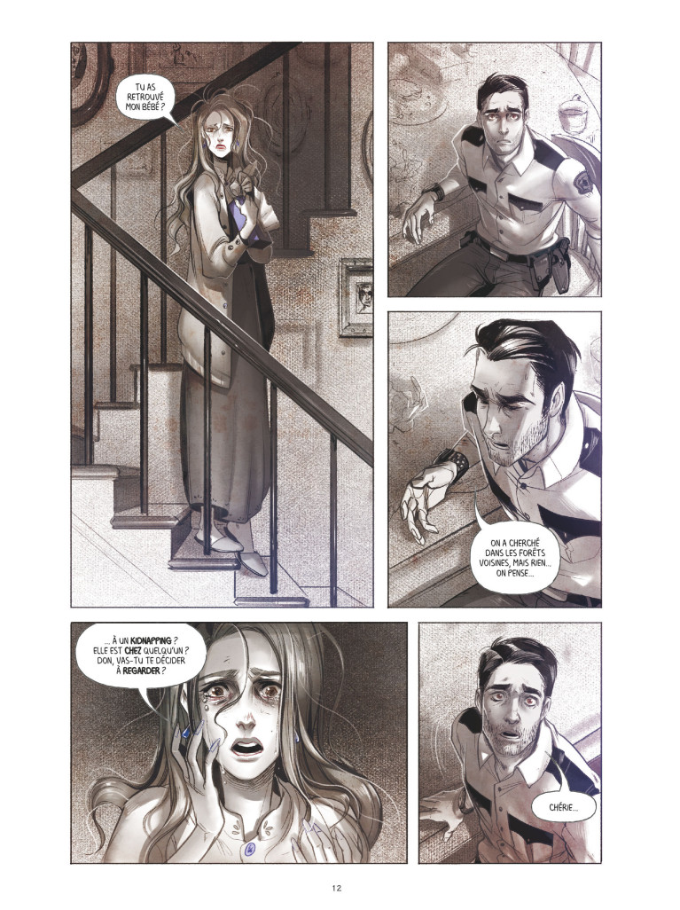 Quelques planches de la BD "Grimoire noir".