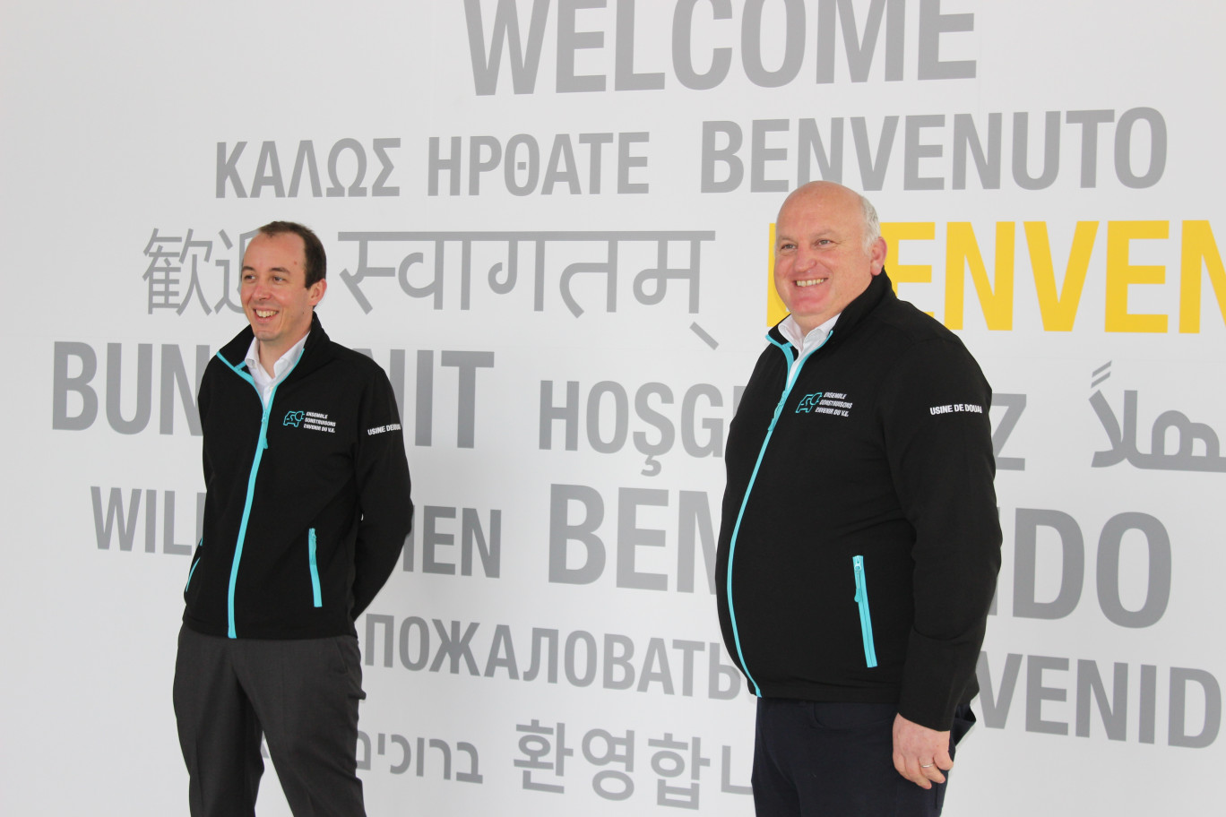 Pierre-Emmanuel Andrieux, directeur de l'usine Renault Douai, et Luciano Biondo, directeur du pôle Industriel Nord pour le groupe.