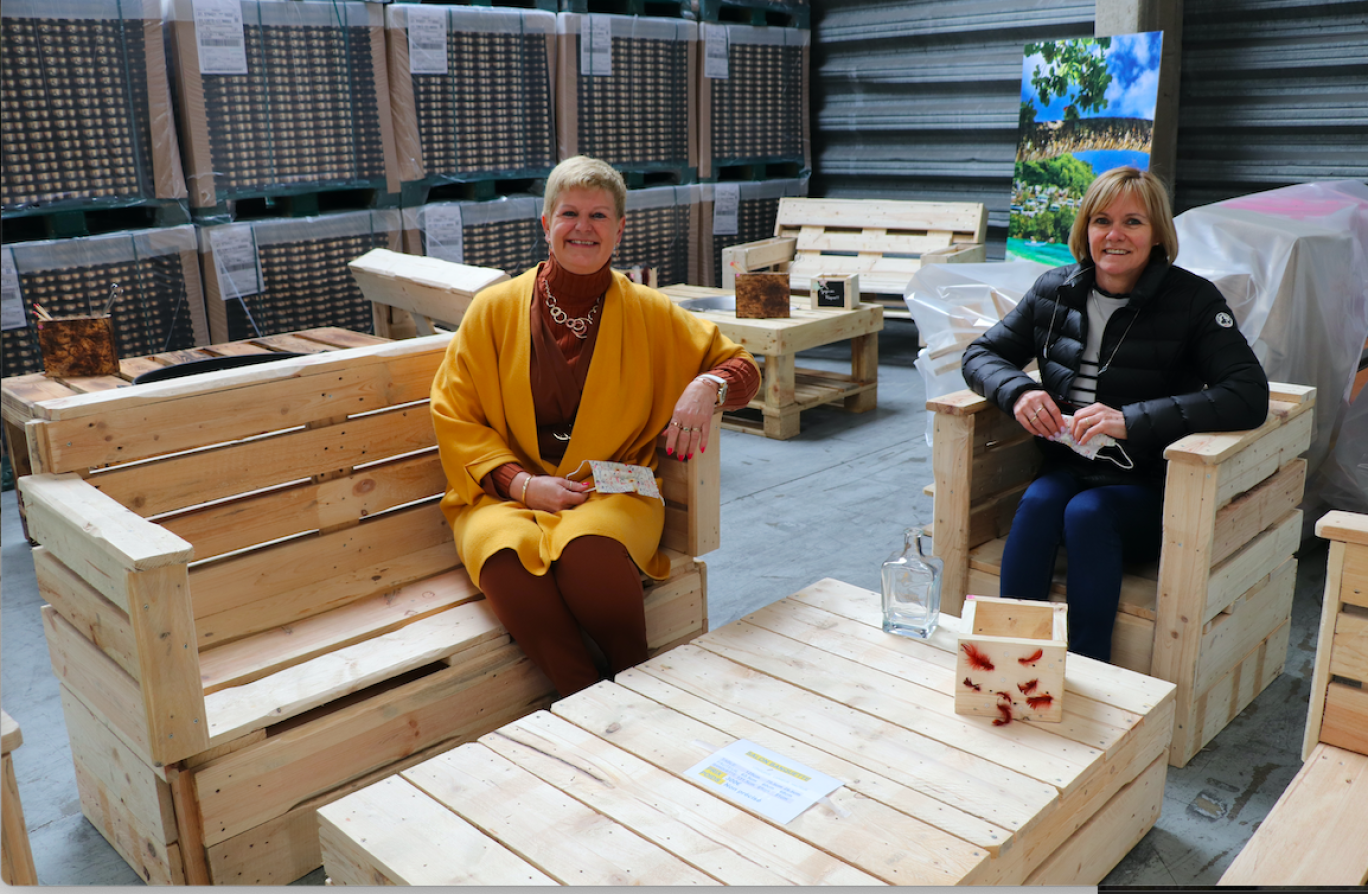 Les deux gérantes mobilisées pour leur entreprise. 