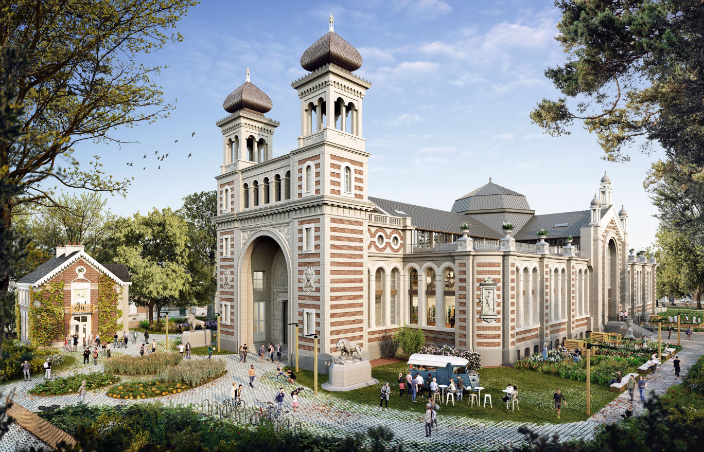 Le palais Rameau à Lille deviendra un lieu d'enseignement, mais aussi de recherches sur l'agriculture et l'alimentation de demain, tout en restant en grande partie accessible au public. © Atelier 9.81 - Perrot & Richard - Willy Pulse