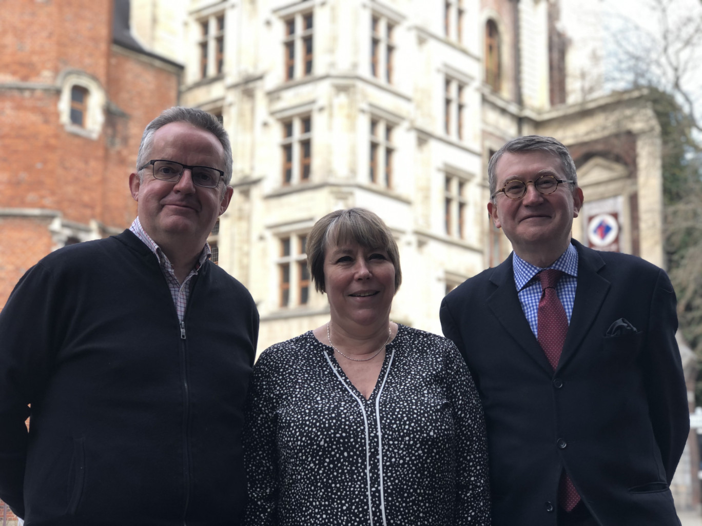 Marc Delannoy, Président, Christine Barbage et Bruno Goval