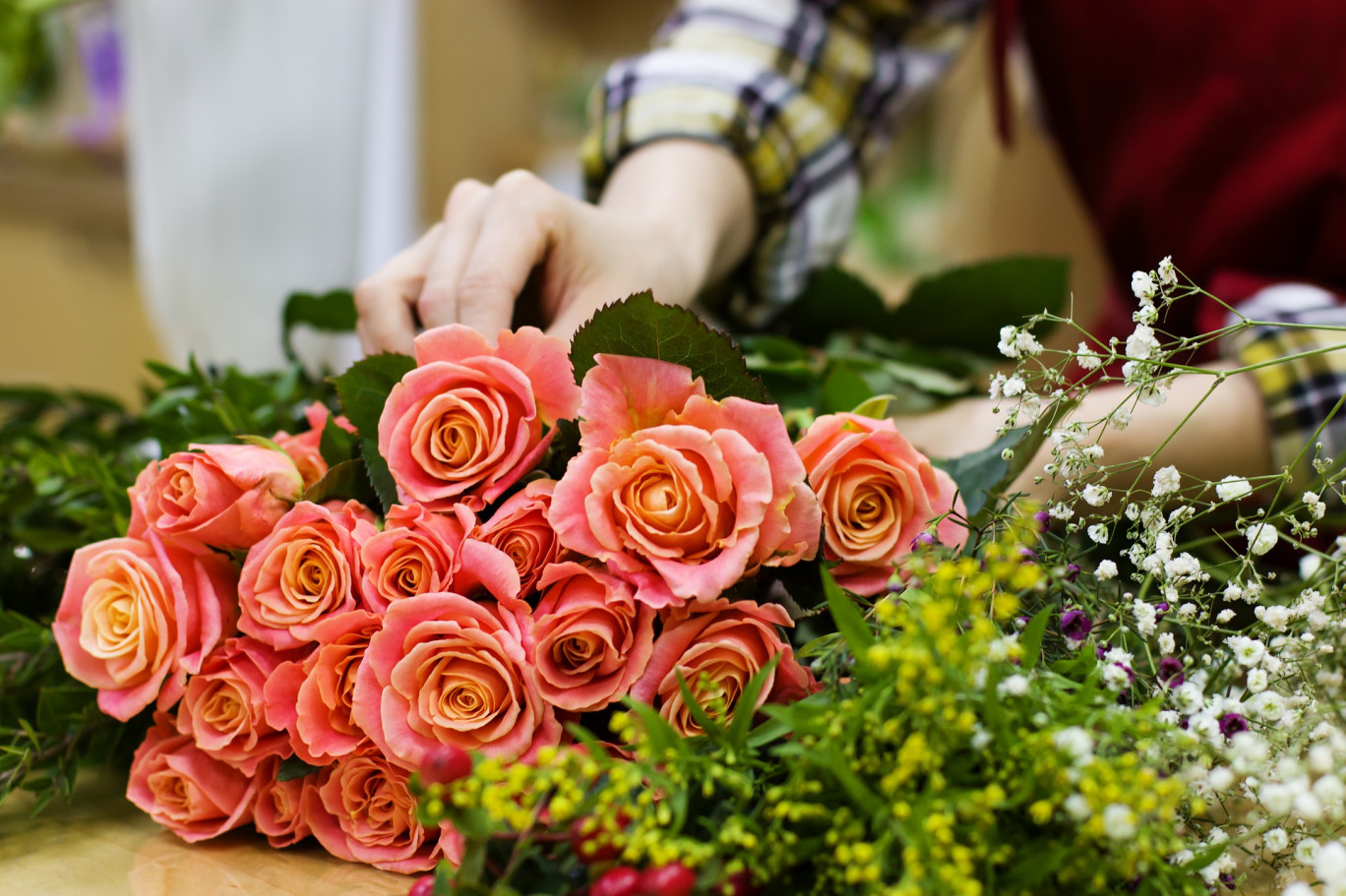 Le Jardin d'Eva commercialise une diversité de fleurs fraîches.