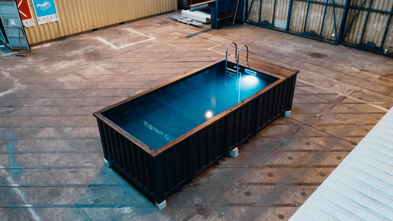 Kaseo Piscines va lancer une gamme de piscines avec des conteneurs fabriqués par l'entreprise. (Photo Kaseo Piscines)