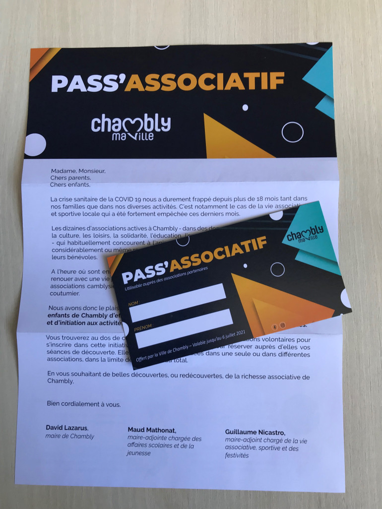 Les Pass’Associatifs visent à faciliter la relance des activités sportives et artistiques. (c)Chambly