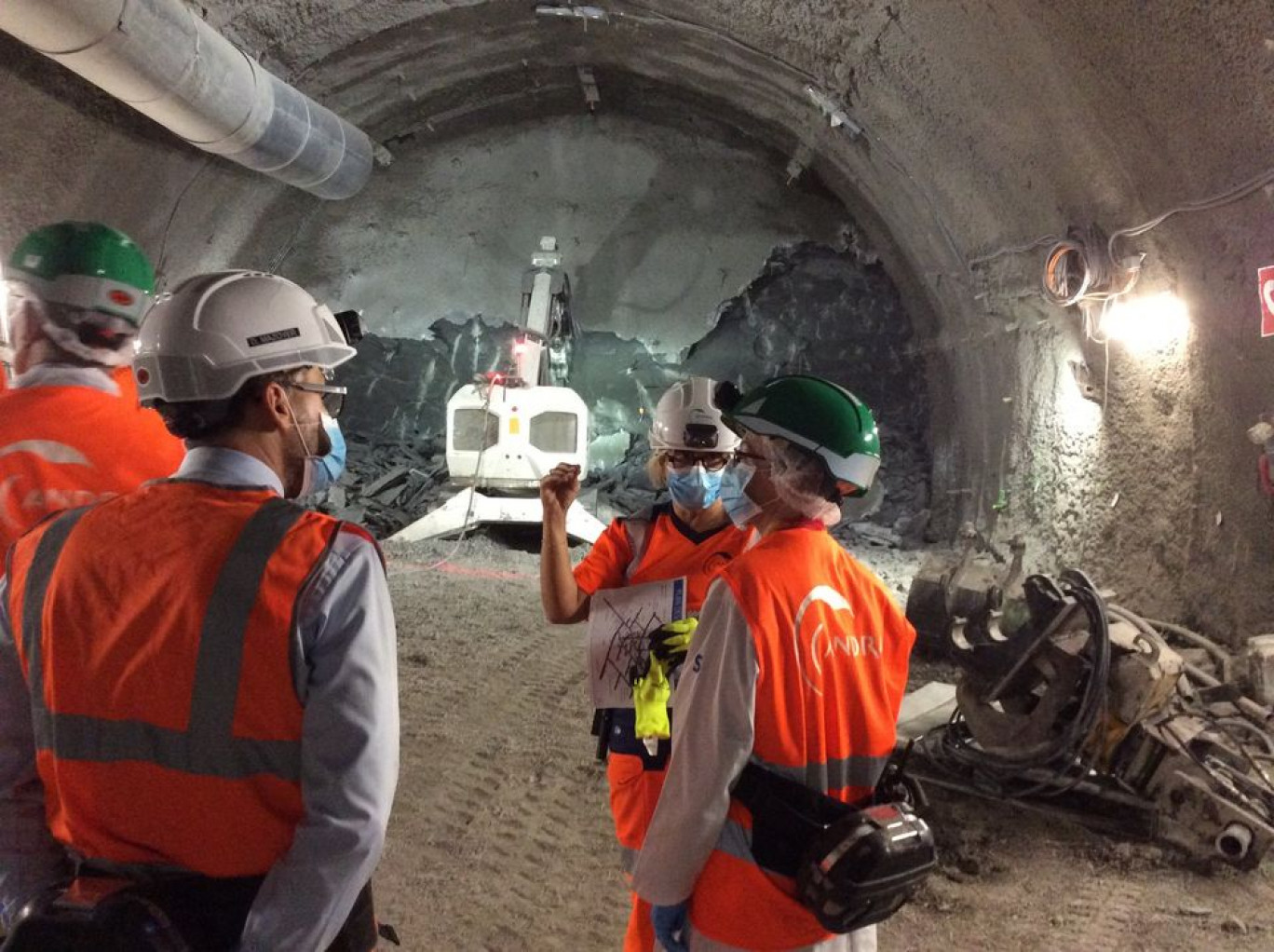 (c) : Préfecture de Meuse. Pascale Trimbach lors de sa visite au laboratoire souterrain de Bure en septembre dernier.