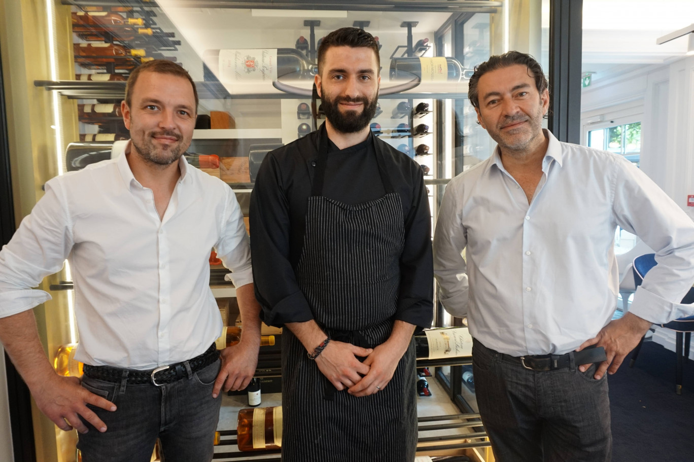 Antoine Flahaut, le chef Clément Demarthe et Anthony Chevallier.