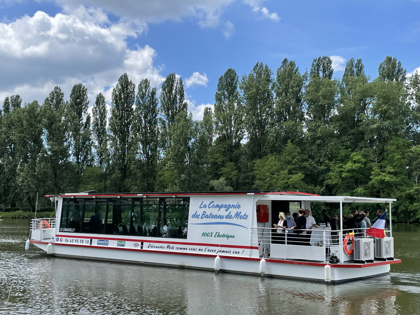 Le Graoully : le nouveau bateau de la Compagnie des Bateaux de Metz