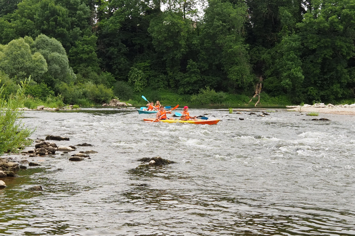 Le partenariat noué par la Botte des 7 lieux avec le proche club de kayak laisse augurer de prometteuses organisations.