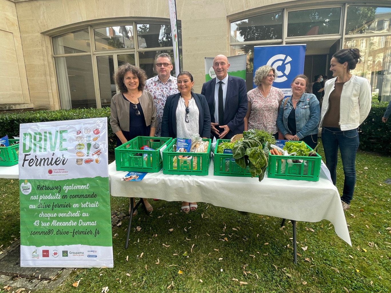 Lancement du CCI Drive en partenariat avec la Chambre d'agriculture de la Somme, le Conseil départemental et la SAS Drive Fermier.