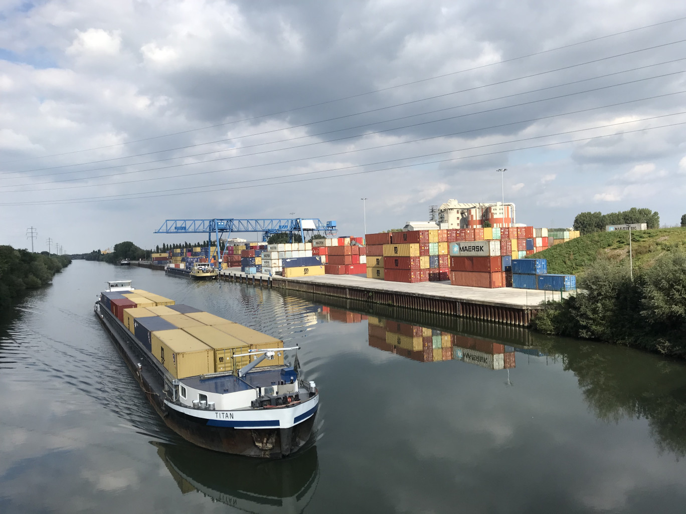 Escaut Valenciennes conteneurs terminal vient d'être agrandi une deuxième fois.