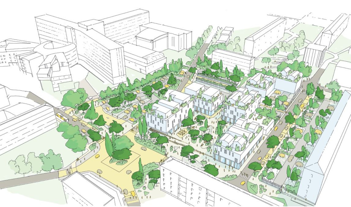 Le quartier Sainte-Anne est appelé à une profonde mutation urbaine et paysagère. (c) SEBL Grand Est. 