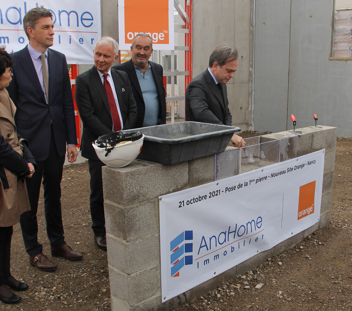 La première pierre du nouveau bâtiment de l’opérateur à Nancy vient d’être posée le 21 octobre.