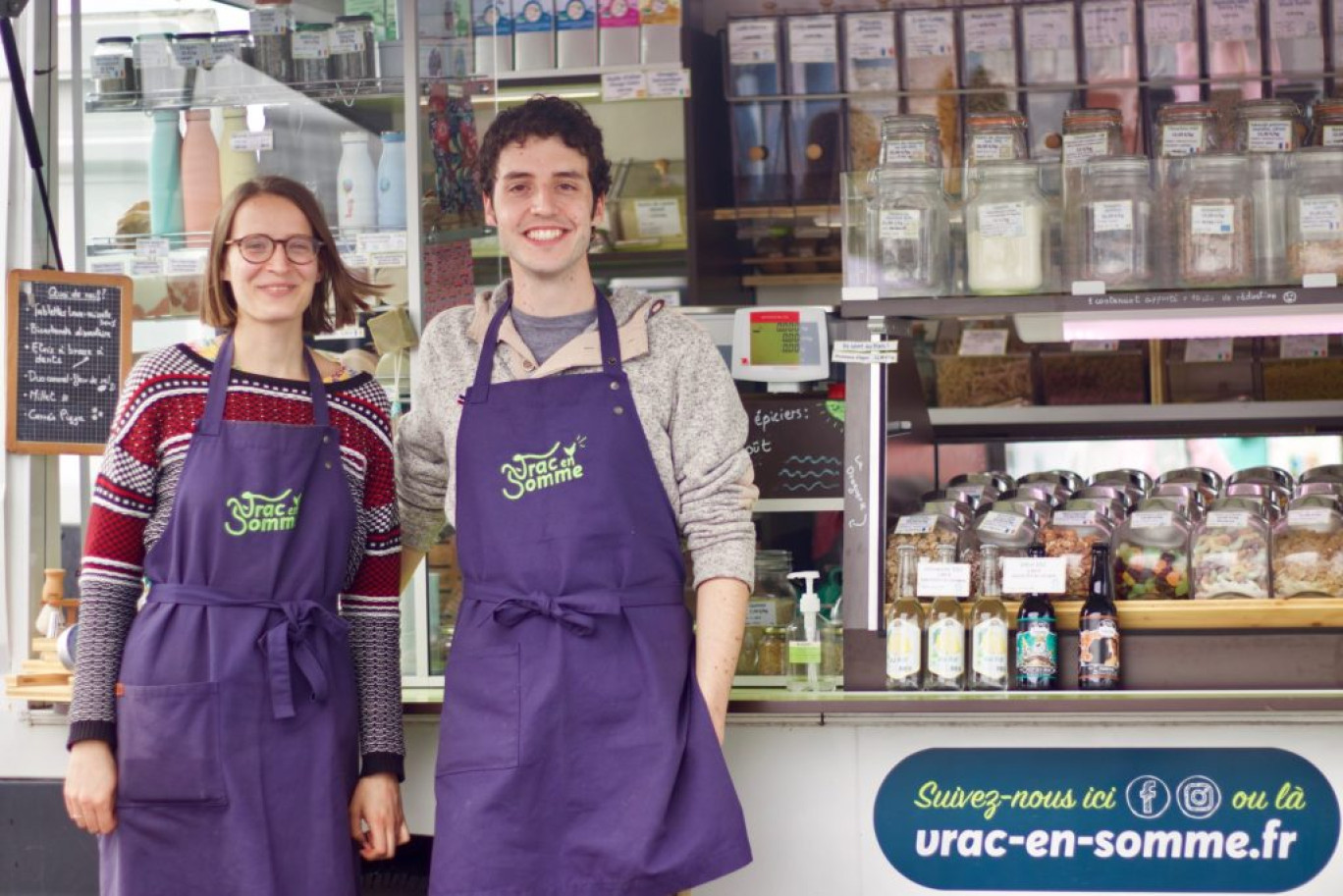 Marie et Nicolas Tempels proposent leurs produits sur les marchés de la Somme depuis janvier 2021. (c)RockndCrazy