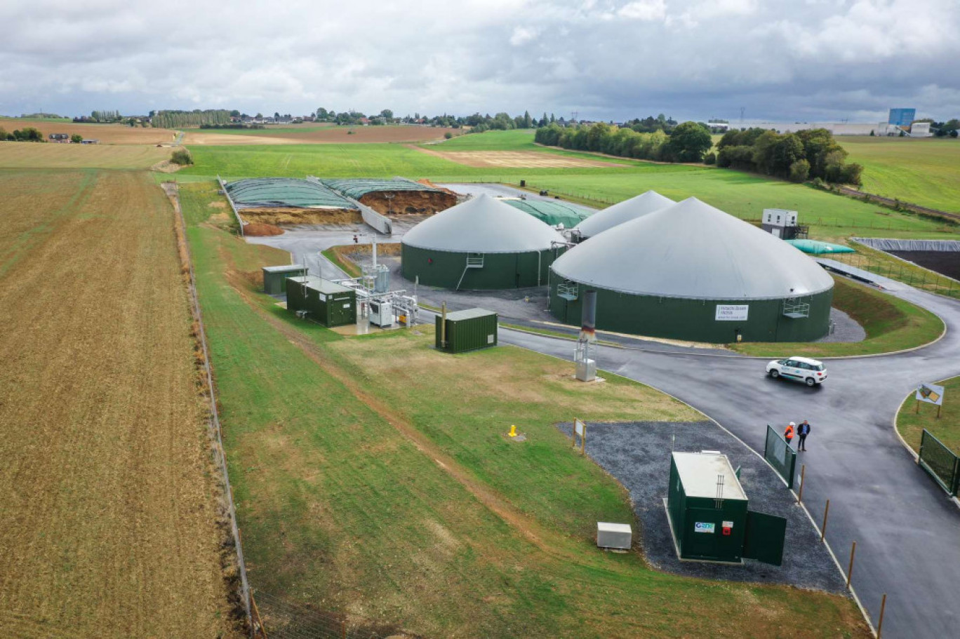 L'unité de méthanisation agricole d'Agri-Aisnergie de Neuville Saint-Amand. (c)GrégoryBrandel