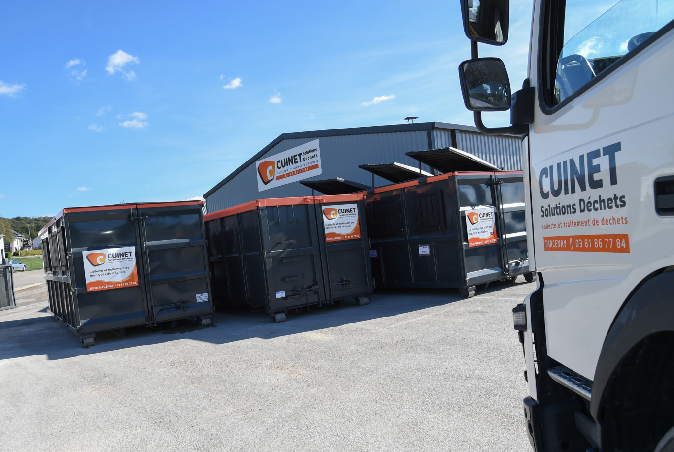 L’entreprise Cuinet Solutions Déchets, spécialisée dans le la collecte et le transport des déchets, investit quatre millions d’euros dans un centre de tir. (© Cuinet Solutions Déchets)