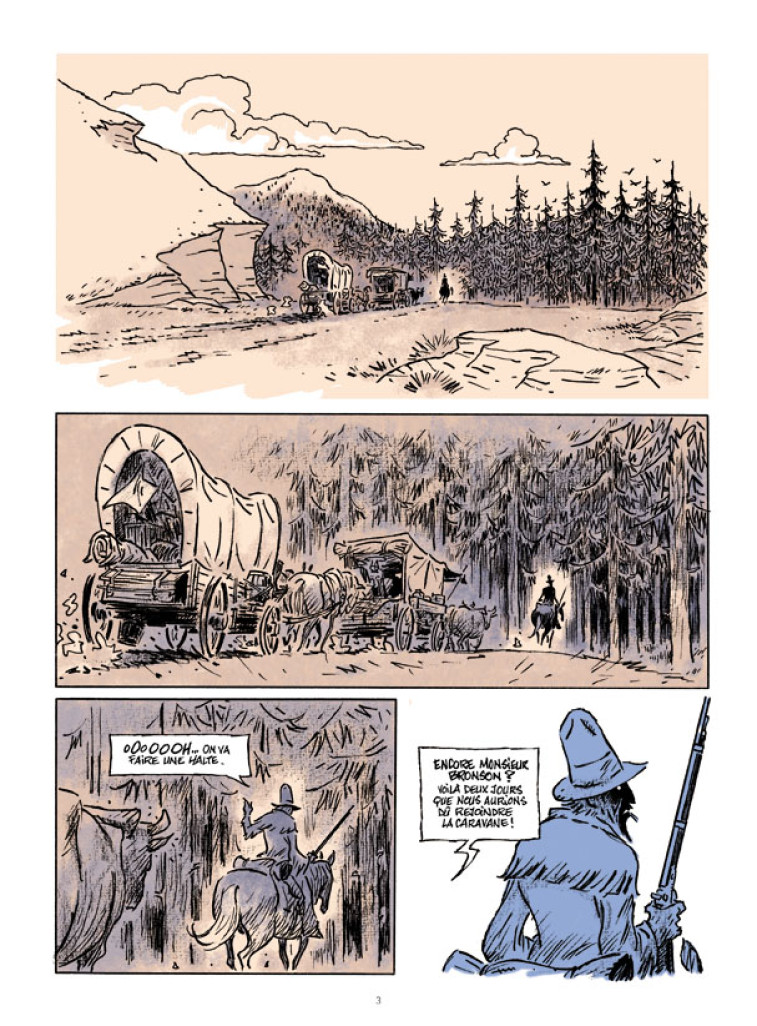 Quelques planches de la BD "Rocking Chair".