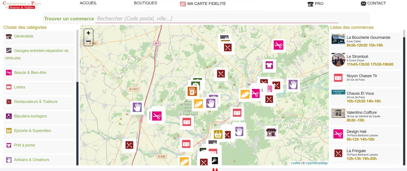 Une plate-forme au service des commerces locaux au Pays des Sources et Vallées