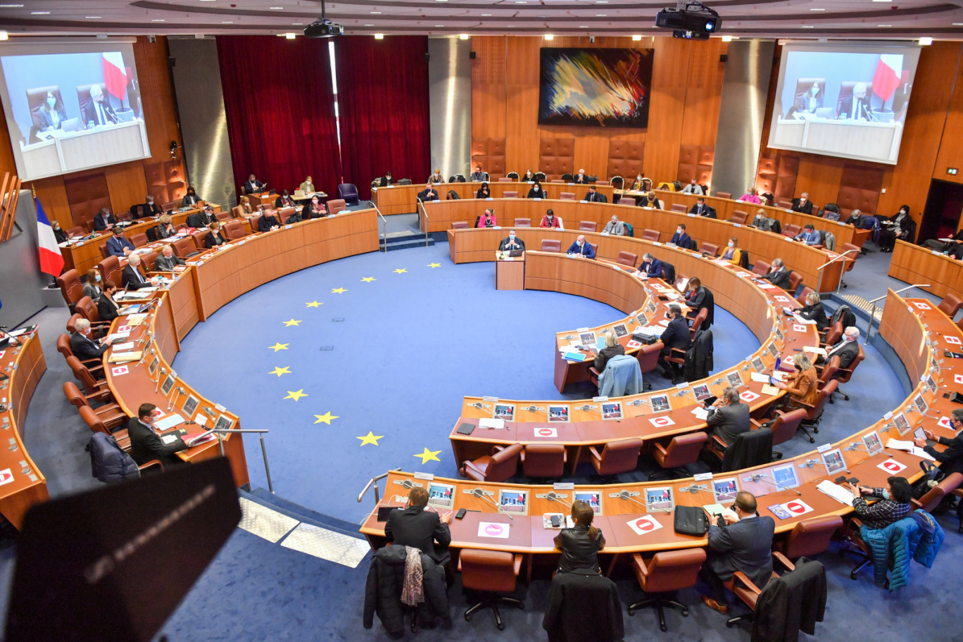 L’hémicycle lors de la présentation du budget.