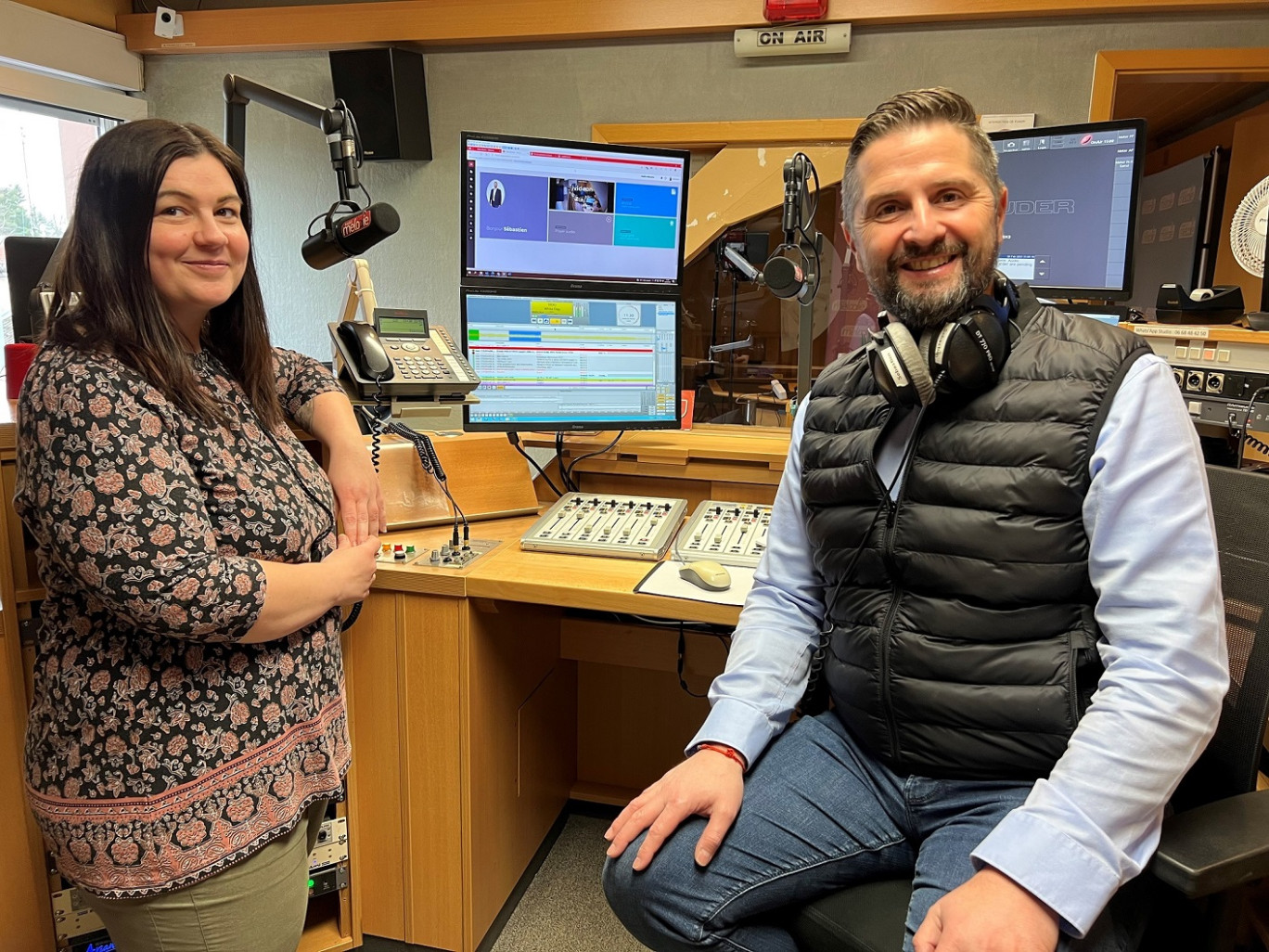 Sébastien Jung et Vanessa Brenner. © : Radio Mélodie.