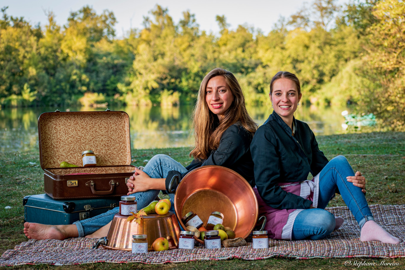 Alice Perchenet et Pauline Duprez, dirigeantes de Confiture et Compagnie.