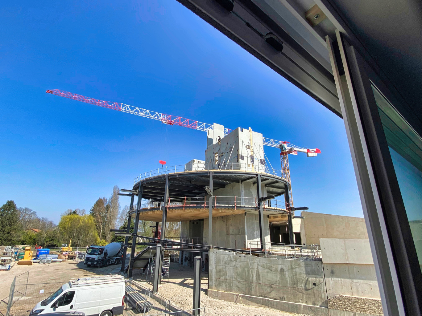 Le chantier de la Cité des Climats de Bourgogne de Beaune (© Aletheia Press / A.Morel)