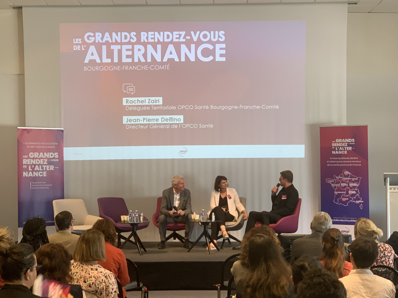 Près de 75 professionnels du secteur de la santé, du social, du médico-social et des formations qui s’y rattachent avaient fait le déplacement pour participer au grand rendez-vous de l’Alternance sur la santé à Dijon. (© OPCO Santé)