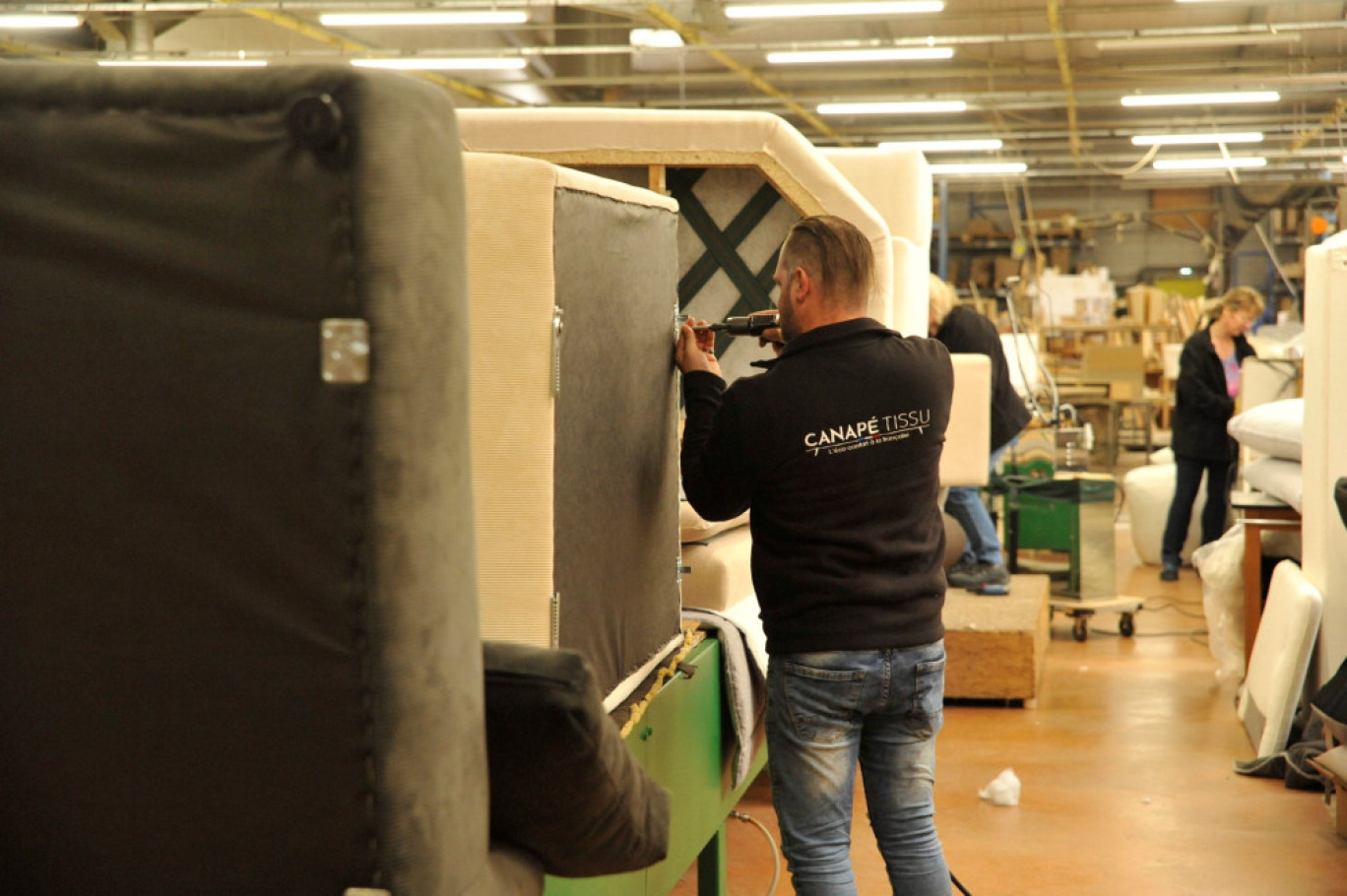 Le site de production de Canapé Tissu à Saint-Vallier. (© Canapé Tissus)