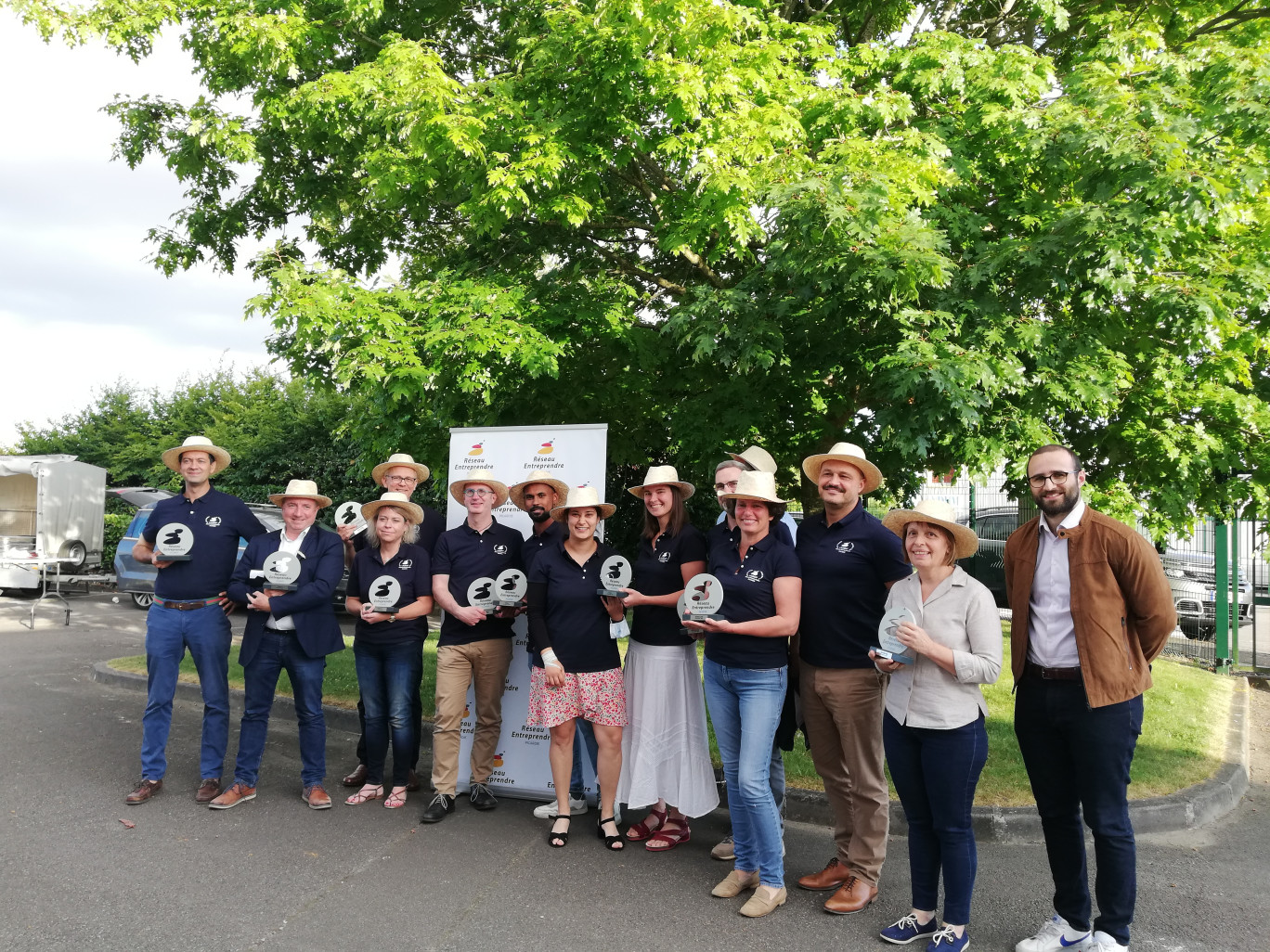 Les lauréats 2021 pour une photo de famille.