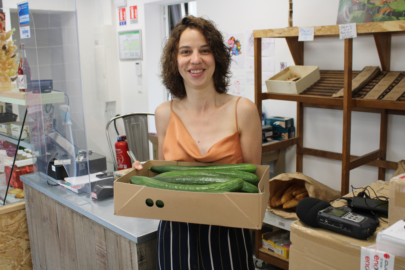 L'accueil chaleureux de Bénédicte Lavandier et la qualité de ses produits ont conquis les habitants d'Oresmaux