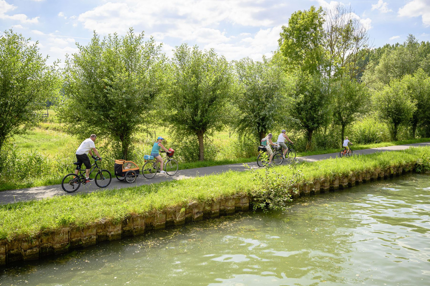 Le futur linéaire d’aménagements cyclables complètera le dispositif existant. © CRT Hauts-de-France-Vincent Colin