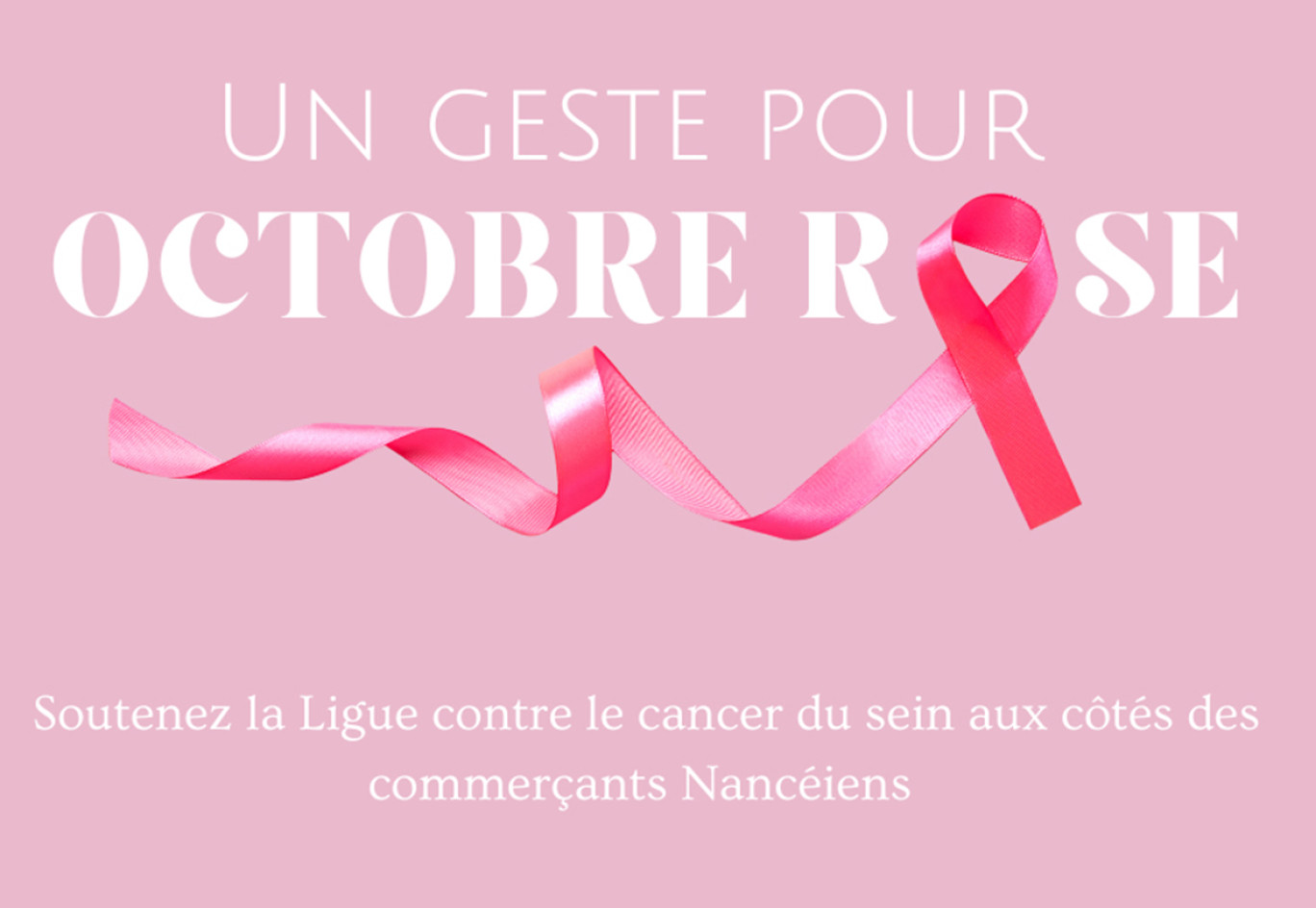 Les Vitrines de Nancy avec Octobre Rose