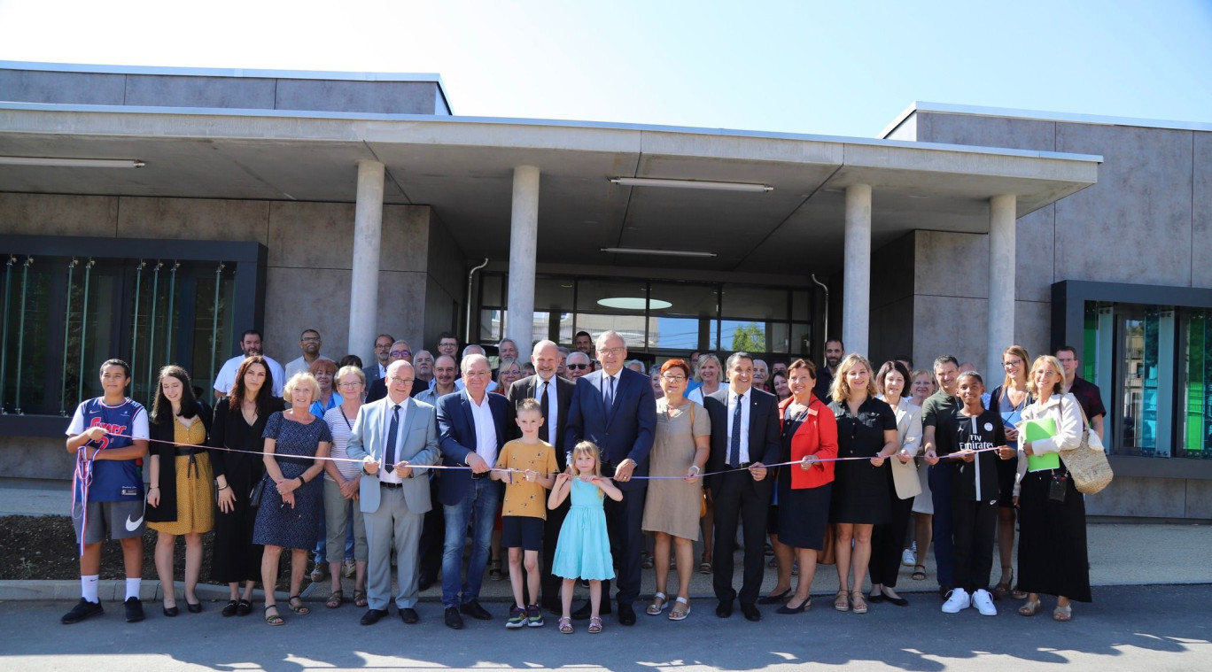 Lors de l'inauguration. © : Département de la Moselle.  