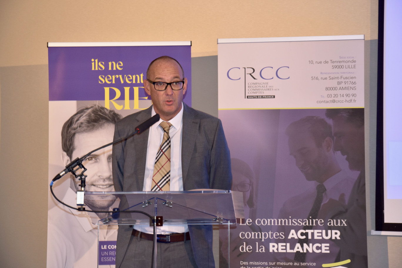 Grégory Mouy lors de l'assemblée générale en octobre dernier à Chantilly.