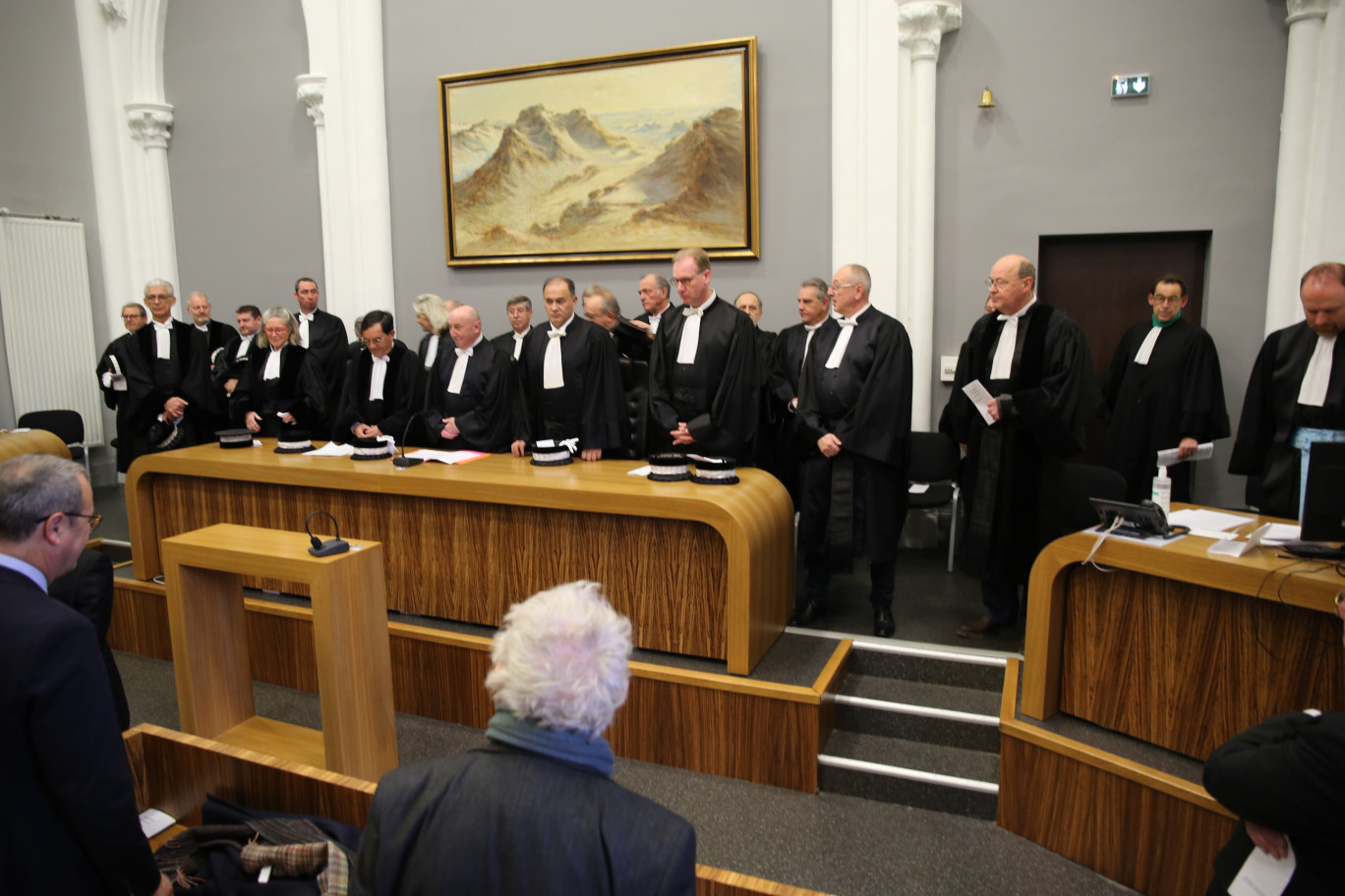 Lors de l'audience de rentrée du tribunal de commerces de Boulogne-sur-Mer. © Aletheia Press/M.Railane