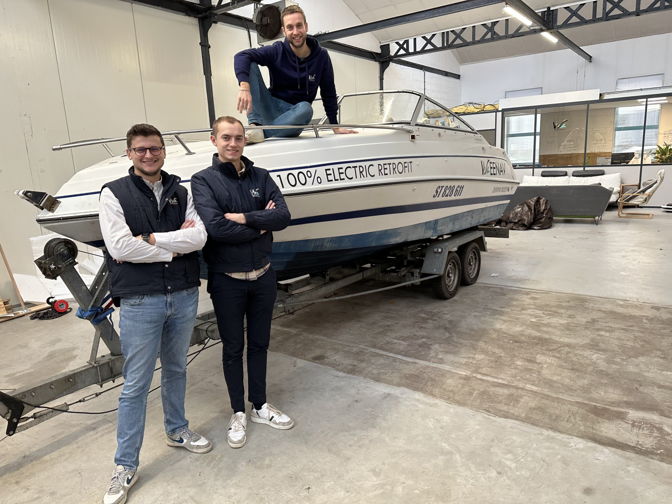 Anthony Tartare, Antoine Bouchez et Kevin Capendu, les trois associés à la tête de Weenav.