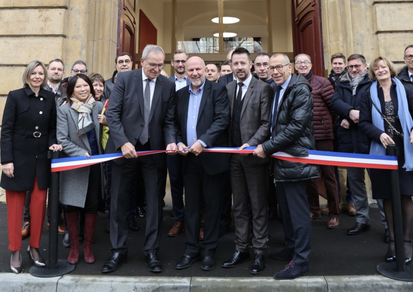 Le 10 janvier, l’inauguration du regroupement des services majeurs au sein des locaux départementaux du Quai Wiltzer. © : CD 57.  