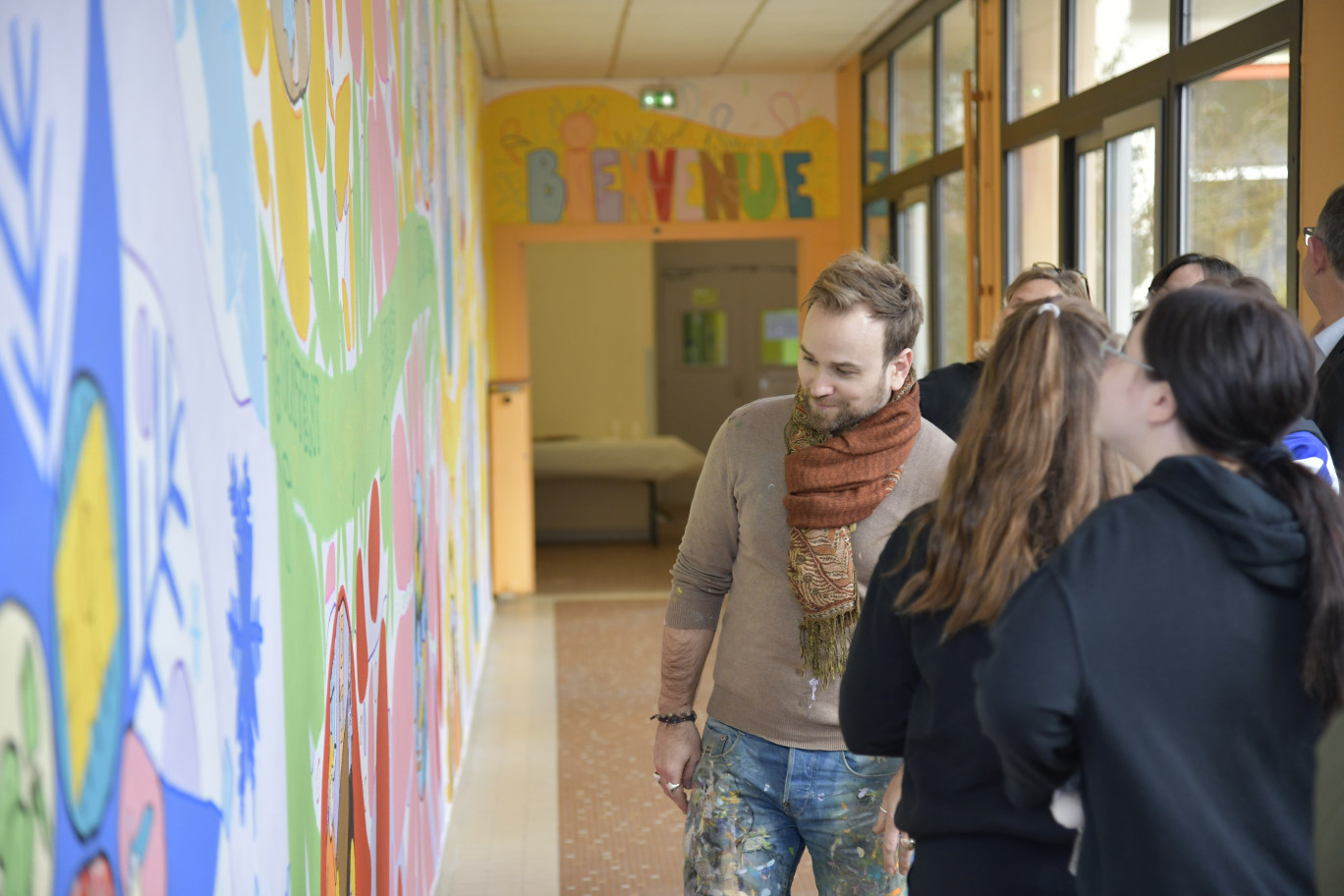 Lors du vernissage de l'exposition. © : Département de la Moselle.  