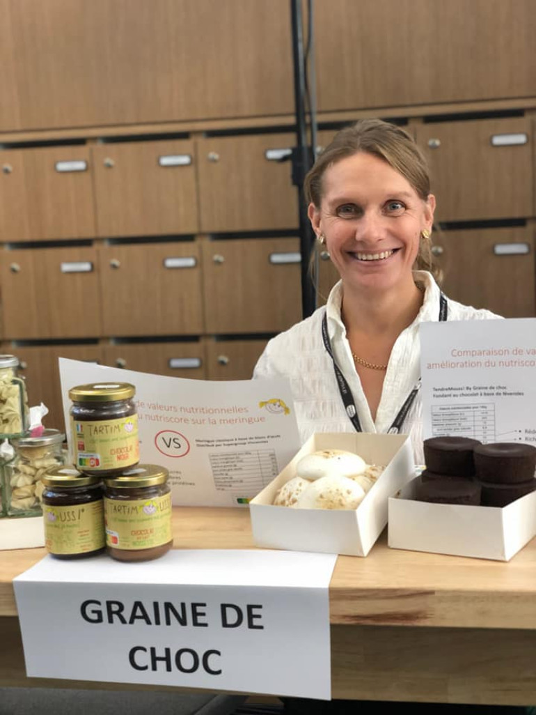 Béatrice Maire veut démocratiser l'usage de la féverole pour l'alimentation humaine. (c)Graine de Choc