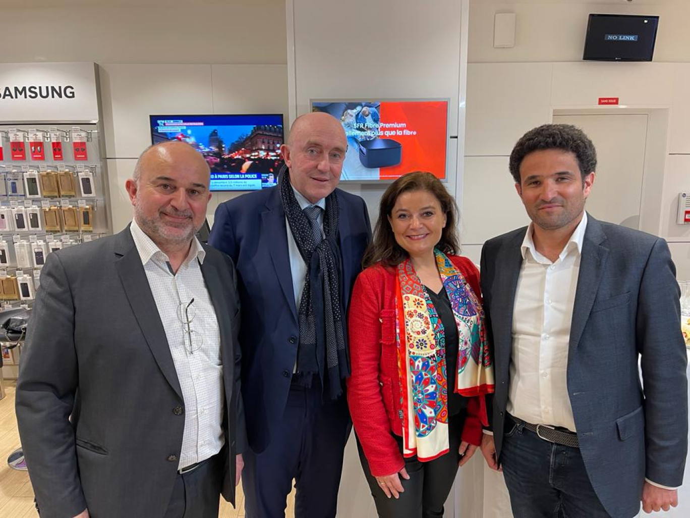 Stéphane Haussoullier, le président du Conseil départemental et la présidente de la CCI Amiens-Picardie, Fany Ruin, étaient également présents lors de l'inauguration.