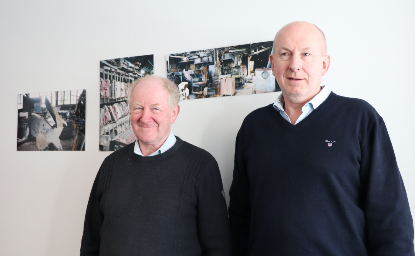 le président de la communauté de communes du Vimeu Jean-Pierre Boudinelle et Stéphane Delabre, vice-président en charge du Développement économique.