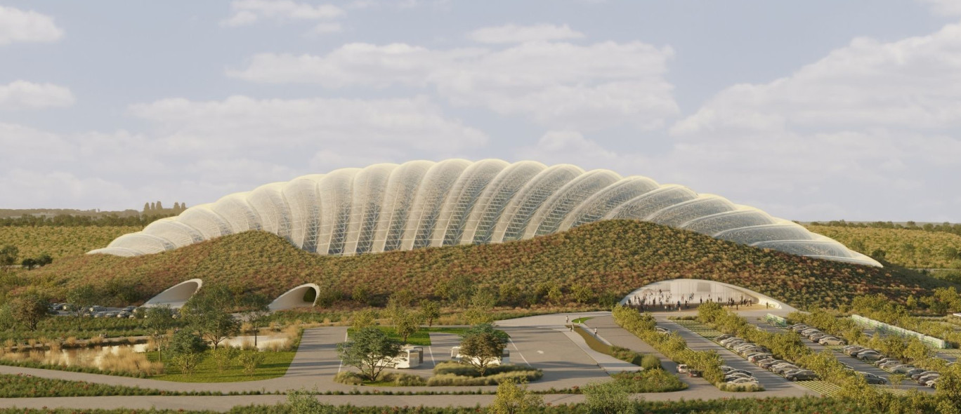 Les travaux de la serre géante Tropicalia pourraient commencer avant la fin de l’année. © Opale Tropical Concept