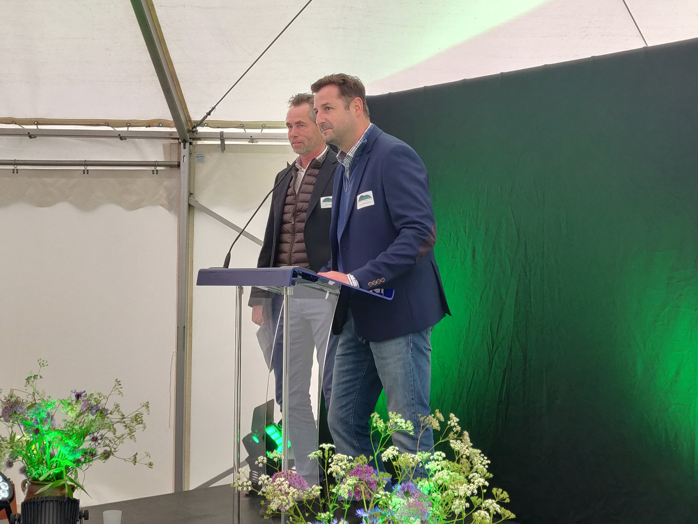 Rémi Chombart, directeur de Sanamethan et Aurélien Desrousseaux, président de Samethan. (c)Aletheia Press/ DLP