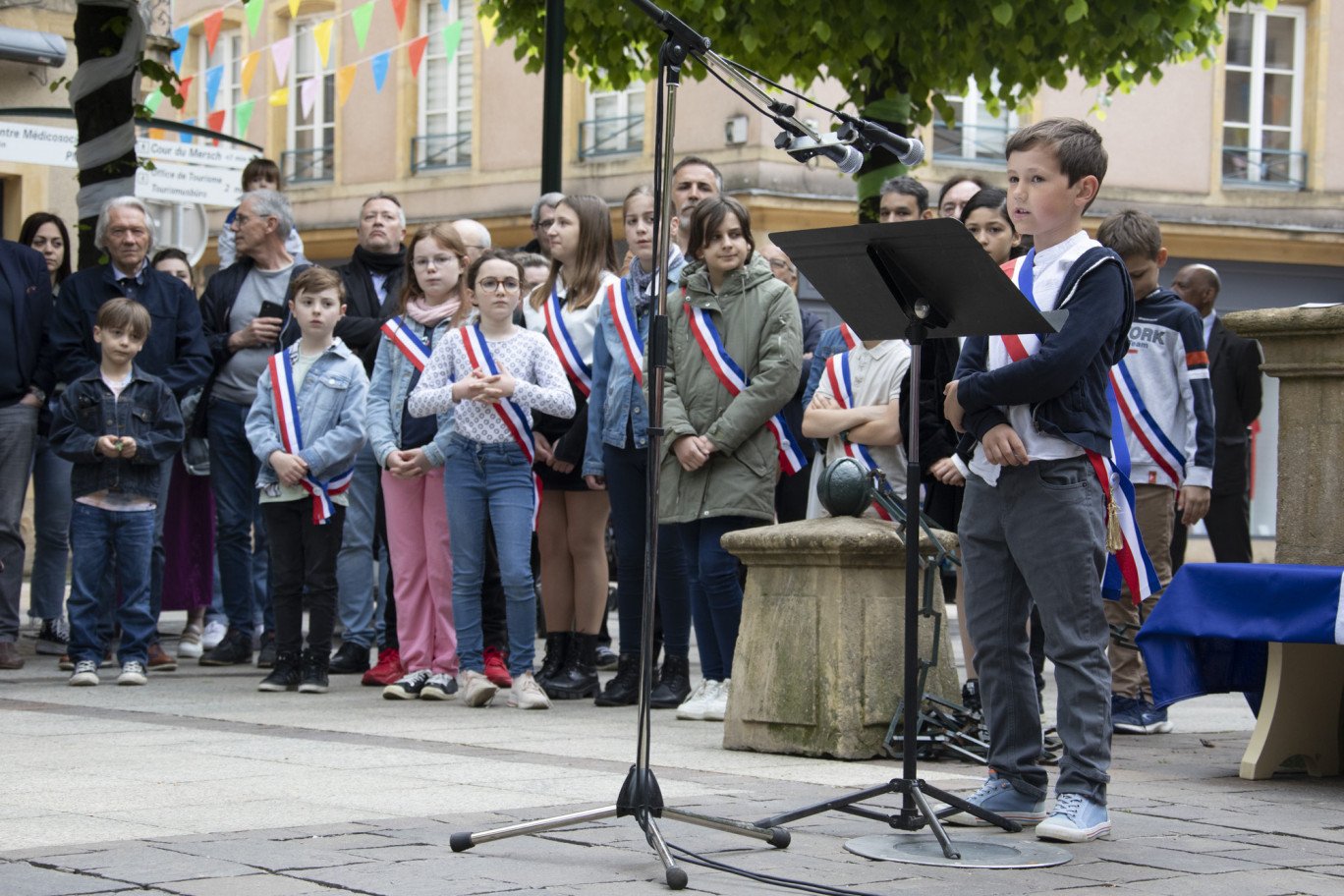 Lors de la cérémonie du 8 mai. © Raphaël Porté.