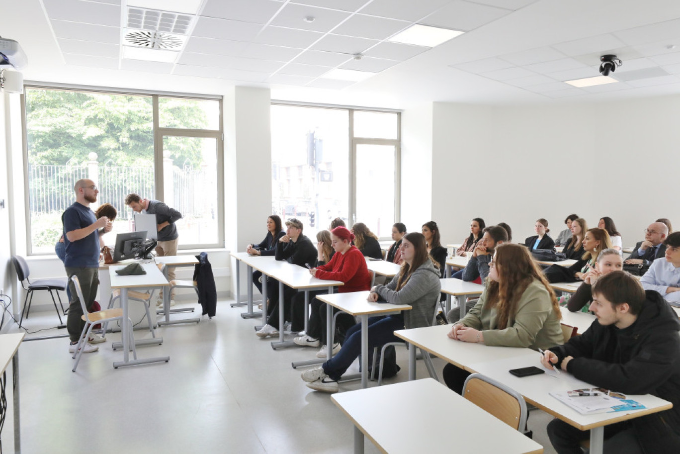 Les élèves ont également participé à l’atelier «Je découvre !», une séance sur les structures d’accompagnement à la création d’entreprise. © BGE Hauts-de-France