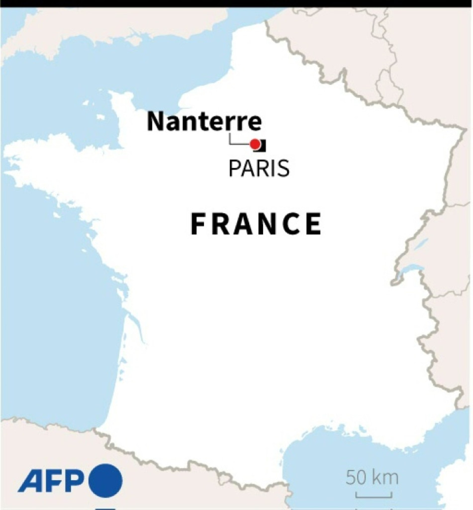 Carte de France localisant Nanterre © STAFF