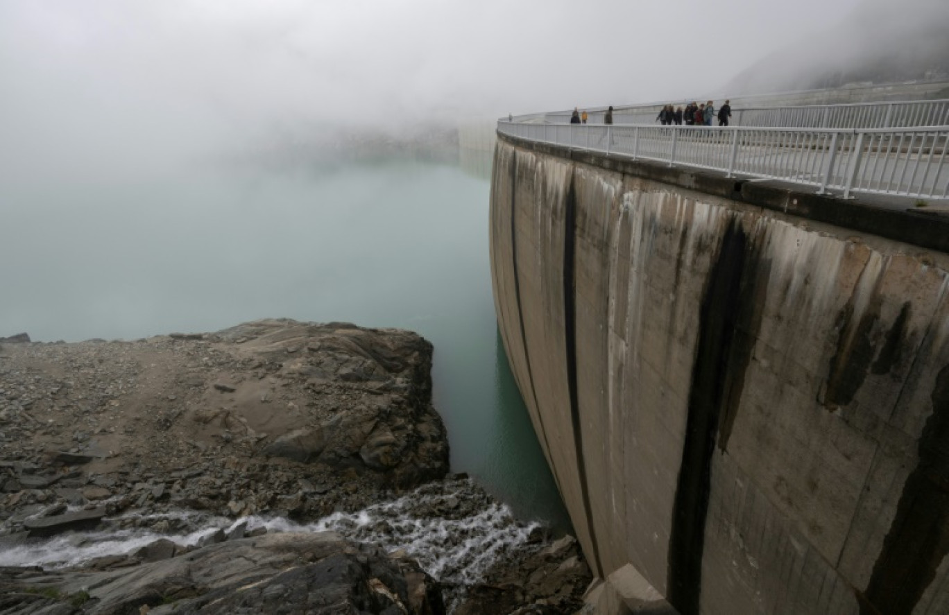 Le barrage de Mooserboden, à Kaprun, en Autriche, le 27 juin 2023 © JOE KLAMAR