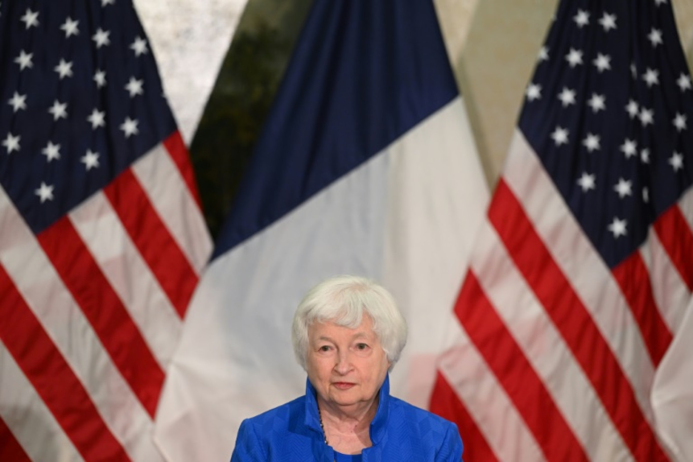 La secrétaire américaine au Trésor Janet Yellen, lors du Sommet pour un nouveau pacte financier, à Paris le 22 juin 2023 © STEFANO RELLANDINI