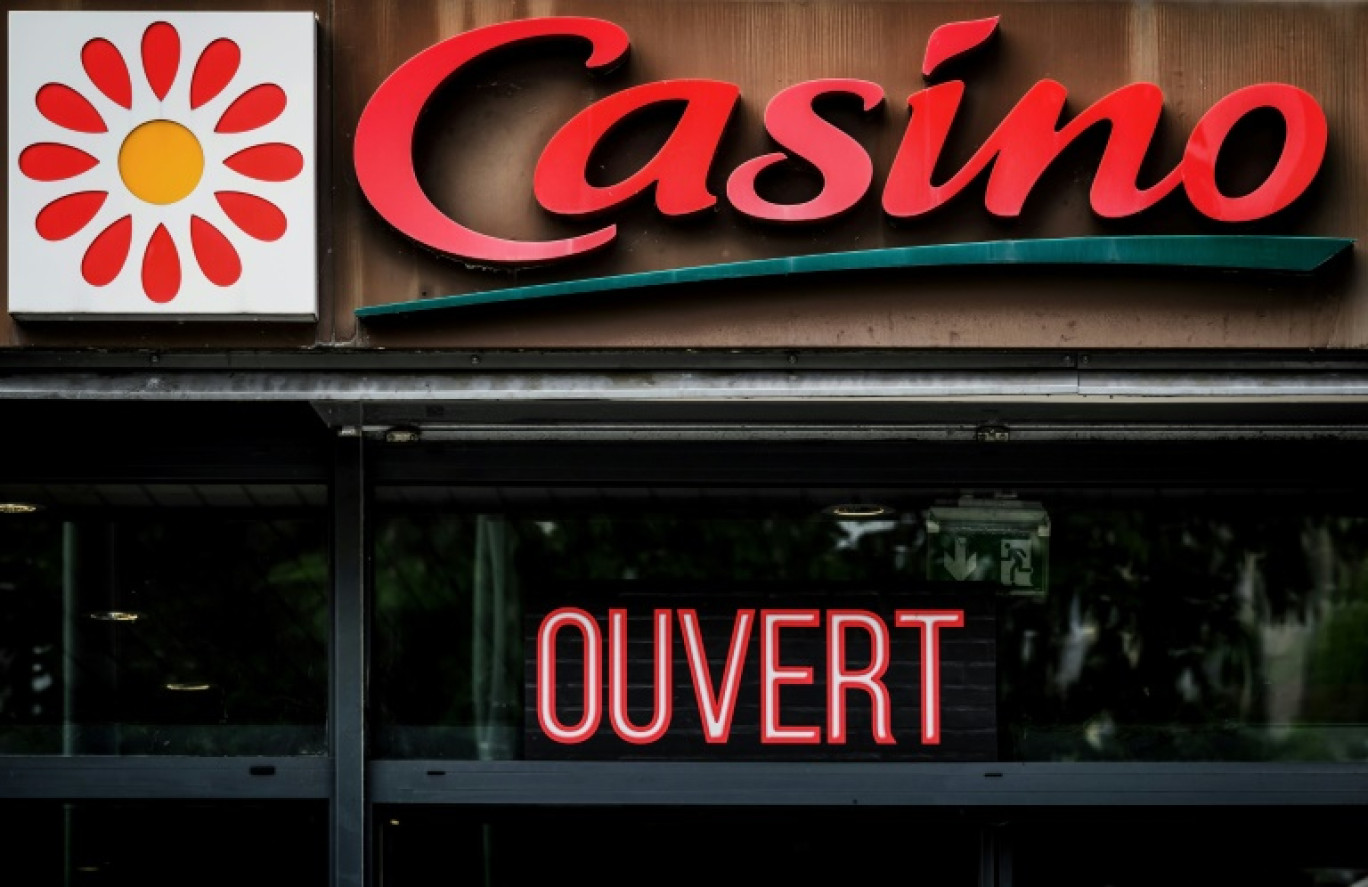 L'entrée d'un magasin Casino à Tassin-la-Demi-Lune, près de Lyon, prise le 3 juillet 2023 © JEFF PACHOUD