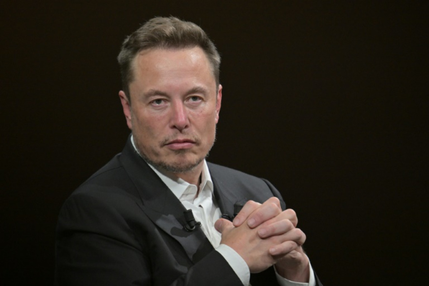 Le PDG de SpaceX, Twitter et du constructeur de voitures électriques Tesla, Elon Musk, prend la parole lors de sa visite au salon Vivatech des startups et de l'innovation technologique au parc des expositions de la Porte de Versailles à Paris, le 16 juin 2023 © Alain JOCARD